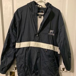 Vintage Penn State Pull Over Wind Breaker Zip - L